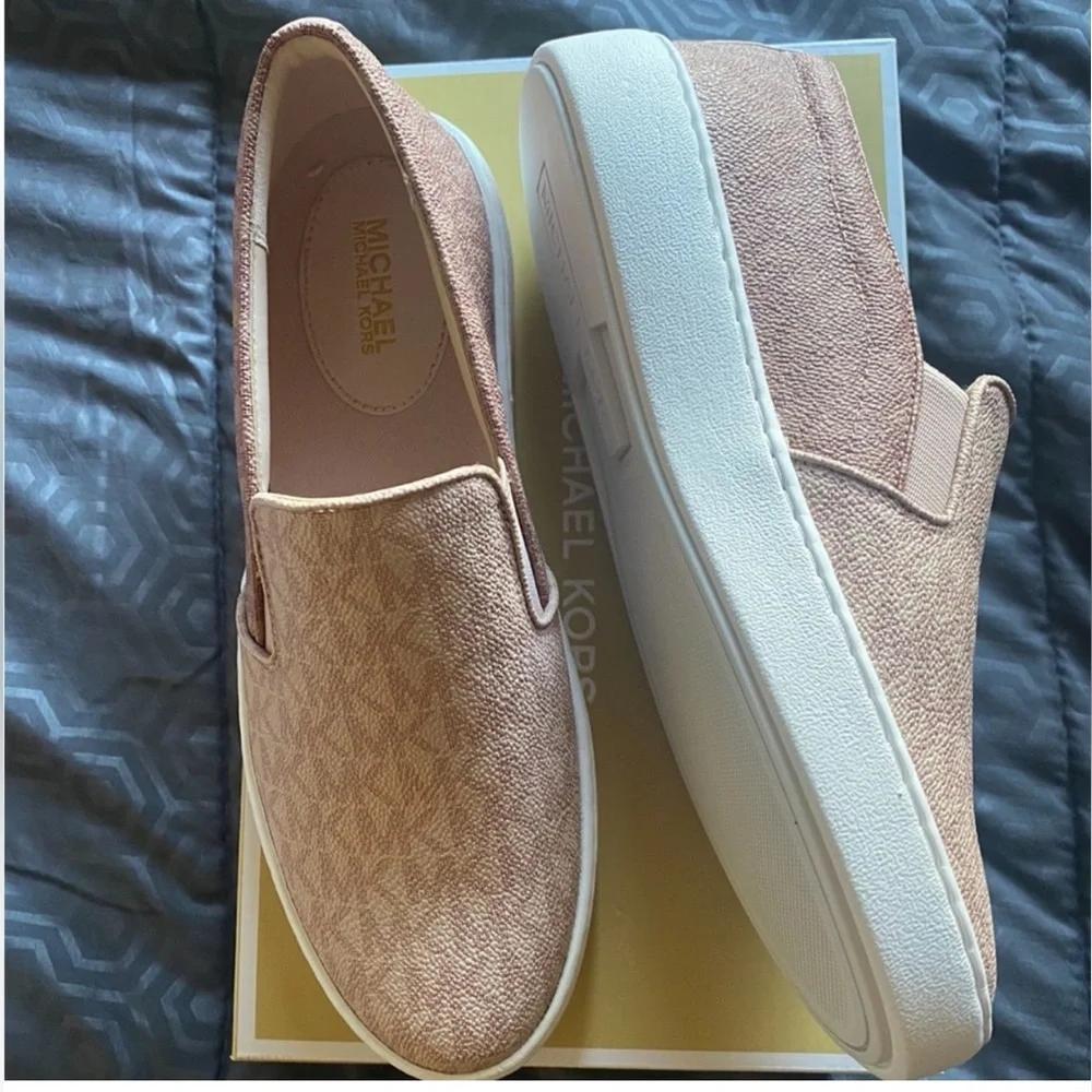 Michael Kors Pink Slip-On Sneakers